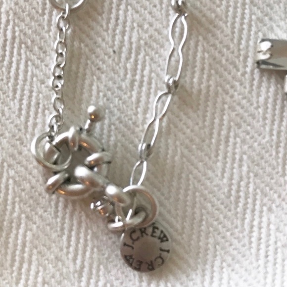 J. Crew Mini Stepped Silver Necklace - Picture 3 of 3